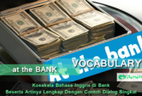 Kosakata Bahasa Inggris di Bank Beserta Artinya Lengkap Dengan Contoh Dialog Singkat