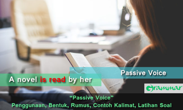 Passive Voice - Pengertian, Penggunaan, Bentuk, Rumus, Contoh Kalimat, Latihan Soal